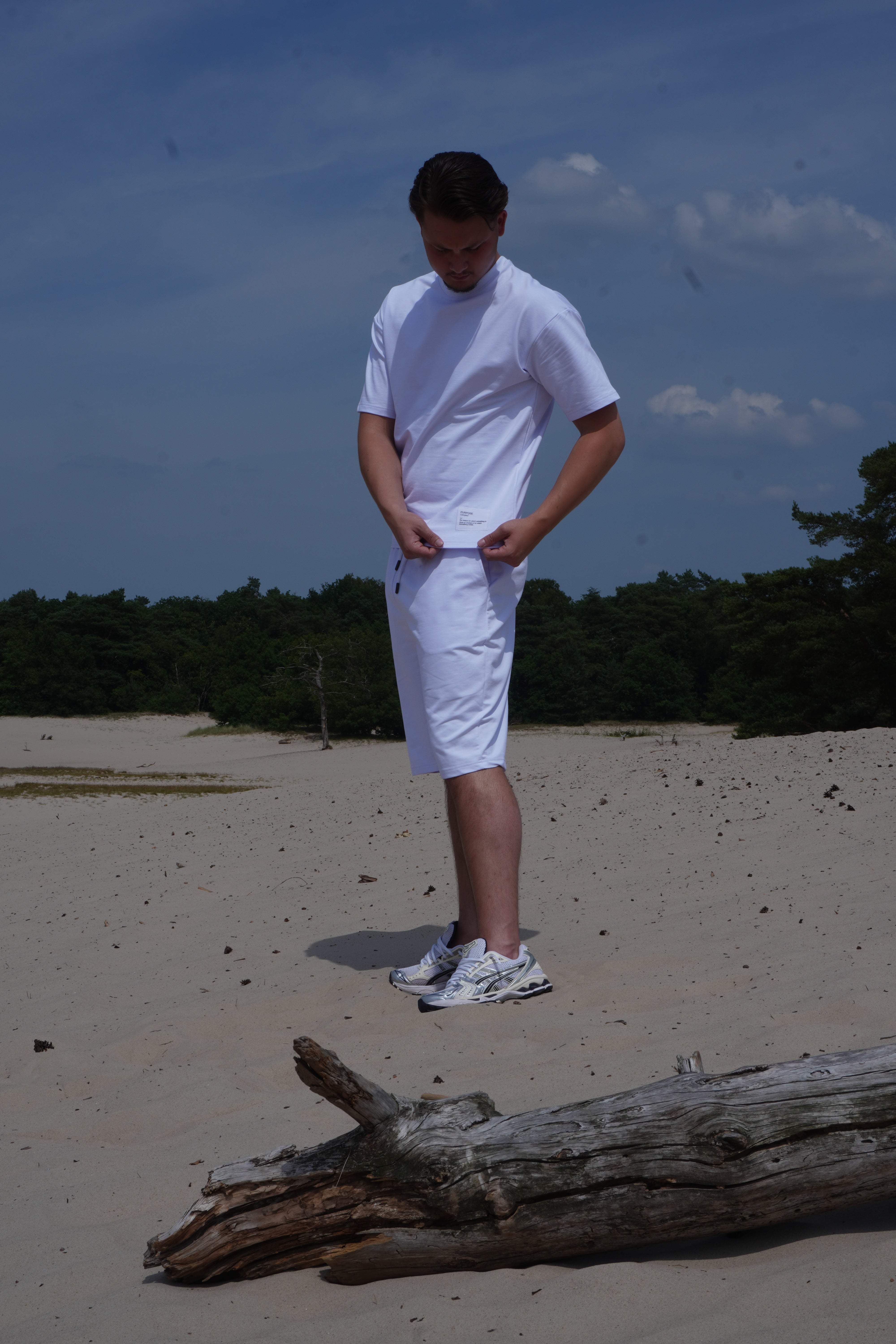 White Summer Set T-shirt + Shorts