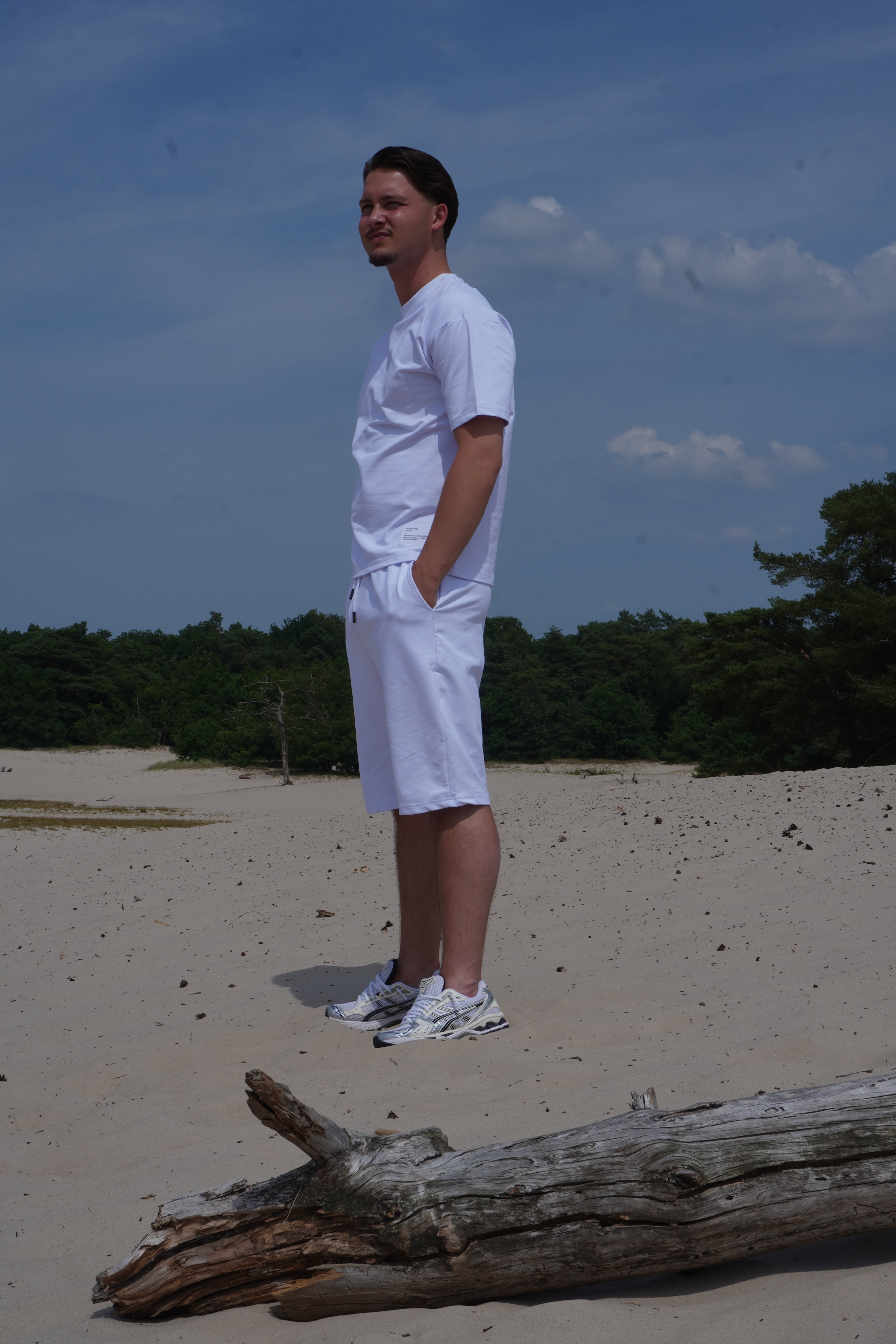 White Summer Set T-shirt + Shorts