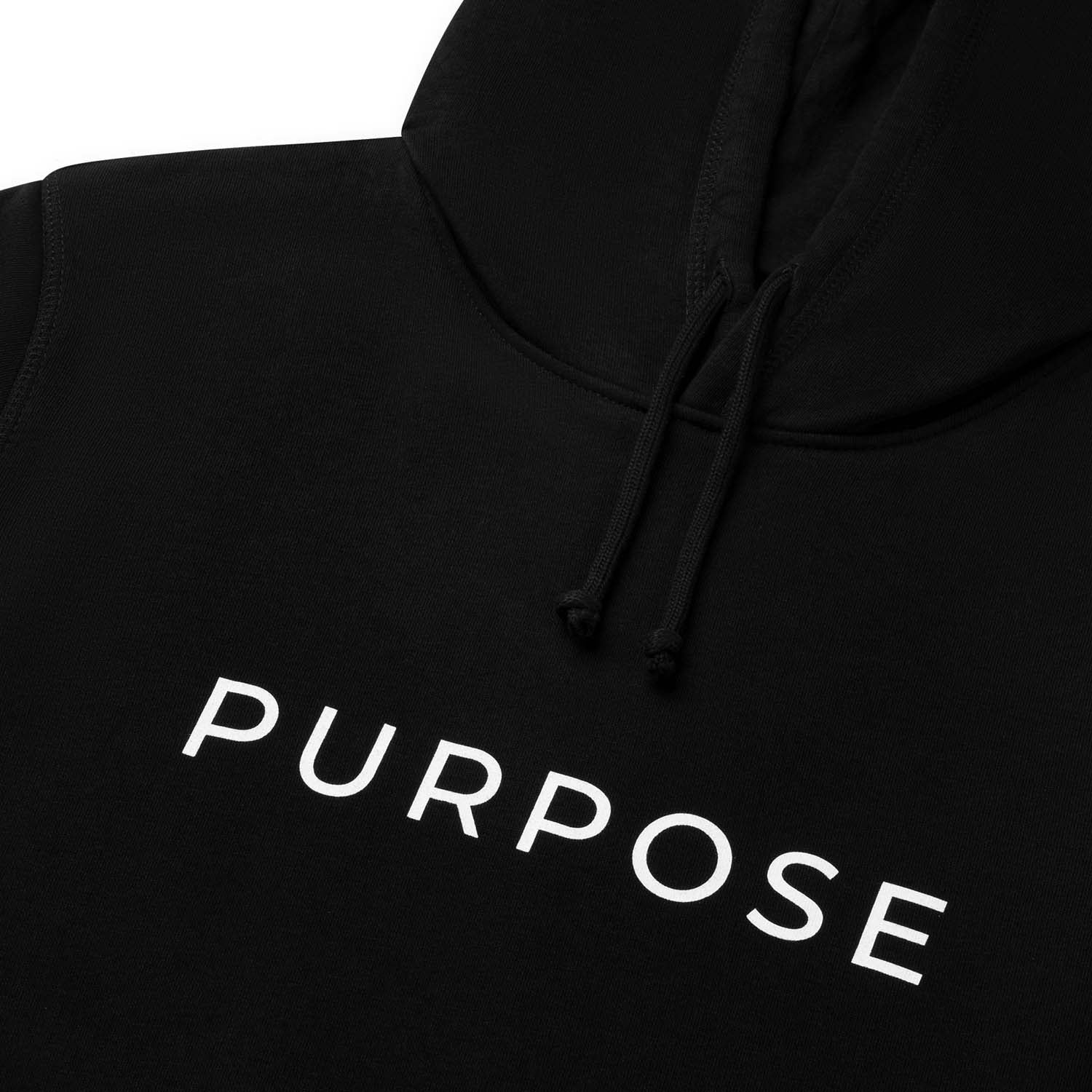Classic hoodie black - PURPOSE logo