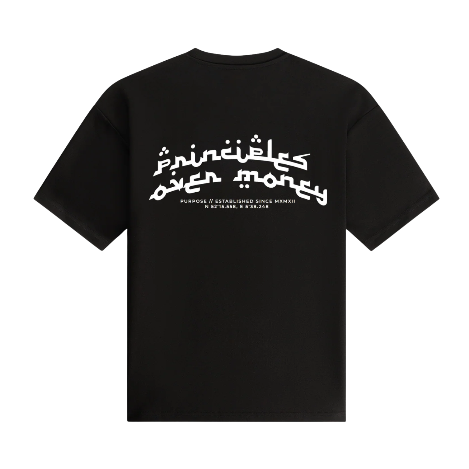 Principles Arabic - Oversized T-shirt - Black 300GSM