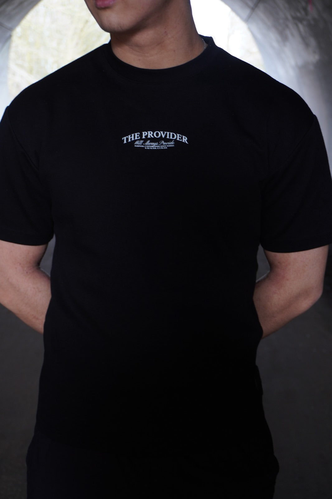 The Provider - Oversized T-shirt - Black 300GSM