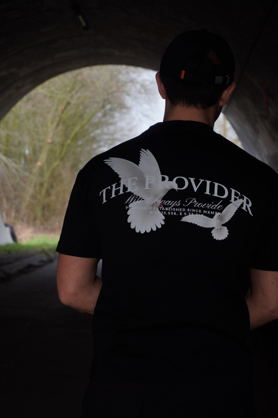 The Provider - Oversized T-shirt - Black 300GSM