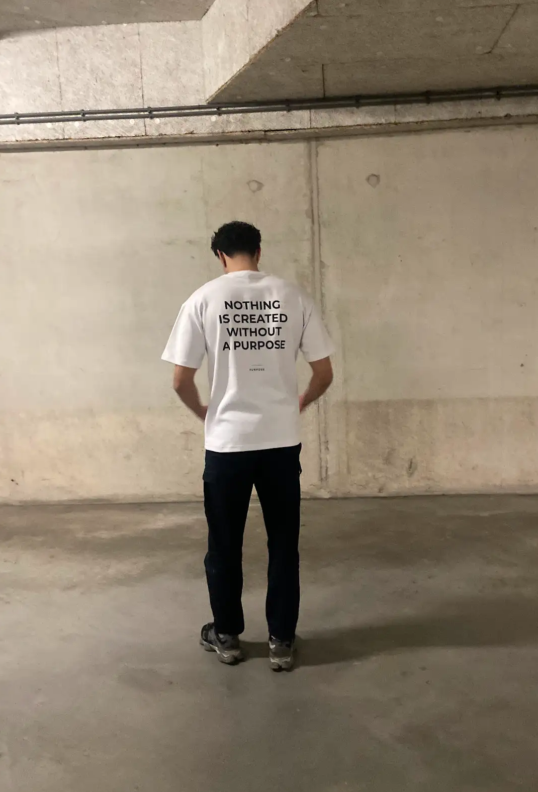 Nothing is created withtout - White PURPOSE T-shirt
