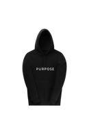Classic hoodie black - PURPOSE logo