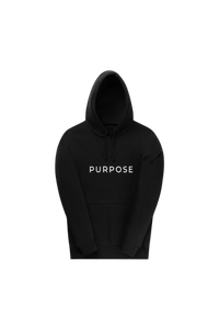 Classic hoodie black - PURPOSE logo