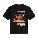 Unknown in the world - Oversized T-shirt - Black 300GSM