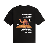 Unknown in the world - Oversized T-shirt - Black 300GSM