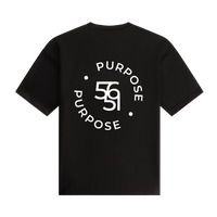 The PURPOSE CIRCLE - Black T-shirt 300GSM