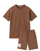 Brown (Taupe) Summer Set T-shirt + Shorts