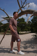 Brown (Taupe) Summer Set T-shirt + Shorts