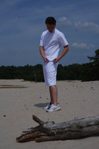 White Summer Set T-shirt + Shorts