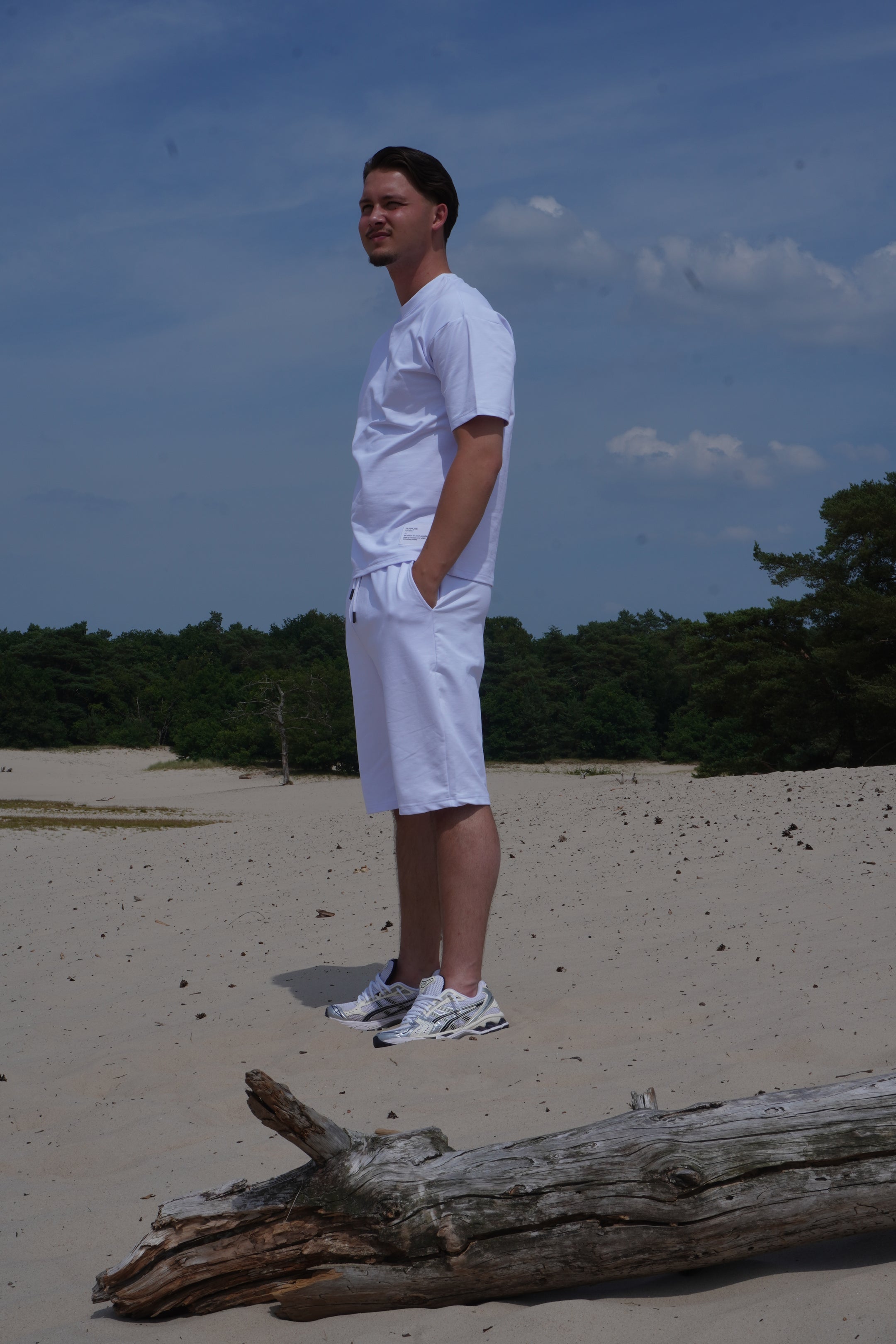 White Summer Set T-shirt + Shorts