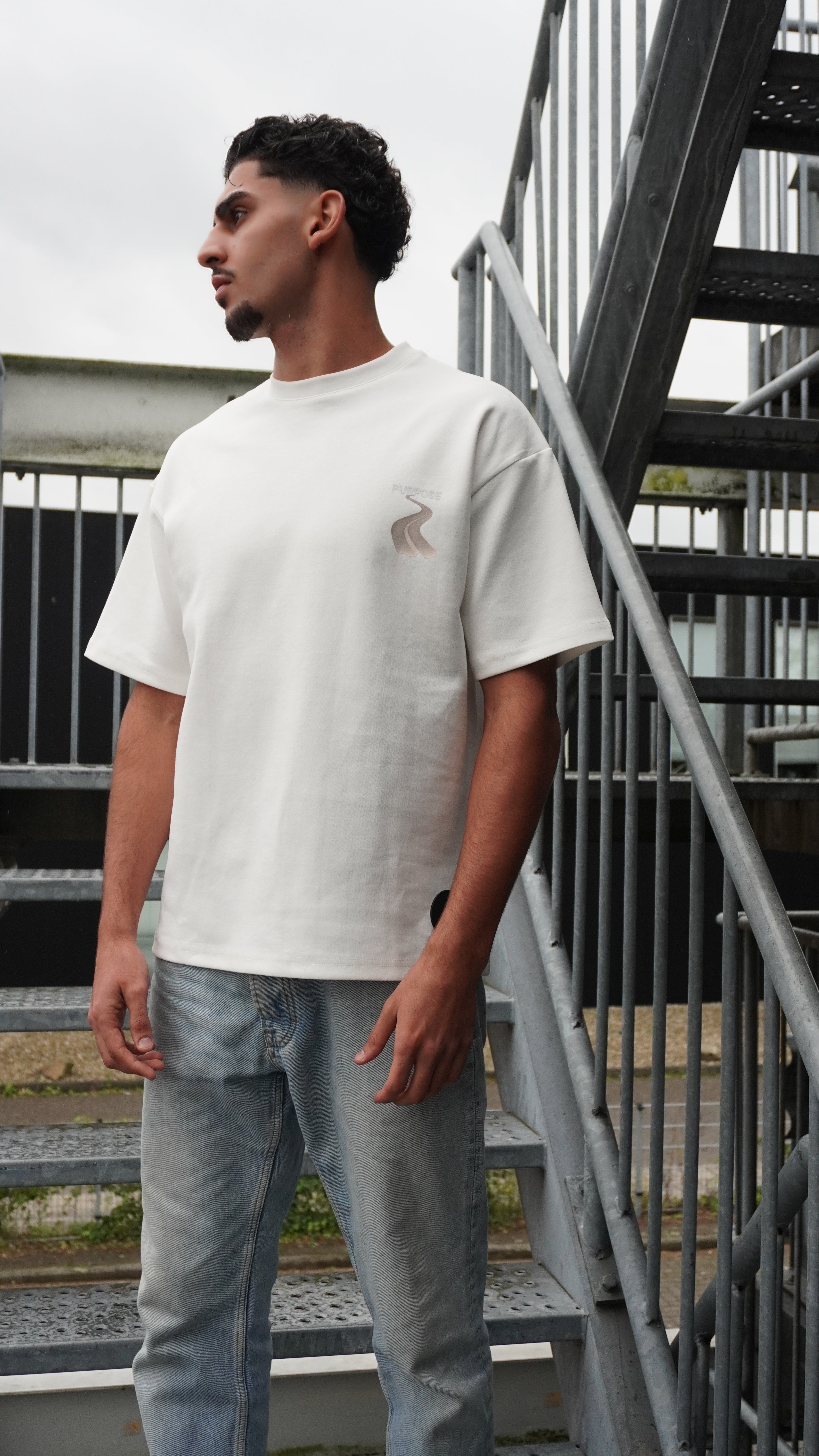 Trust the Path - White PURPOSE T-shirt (300 GSM)