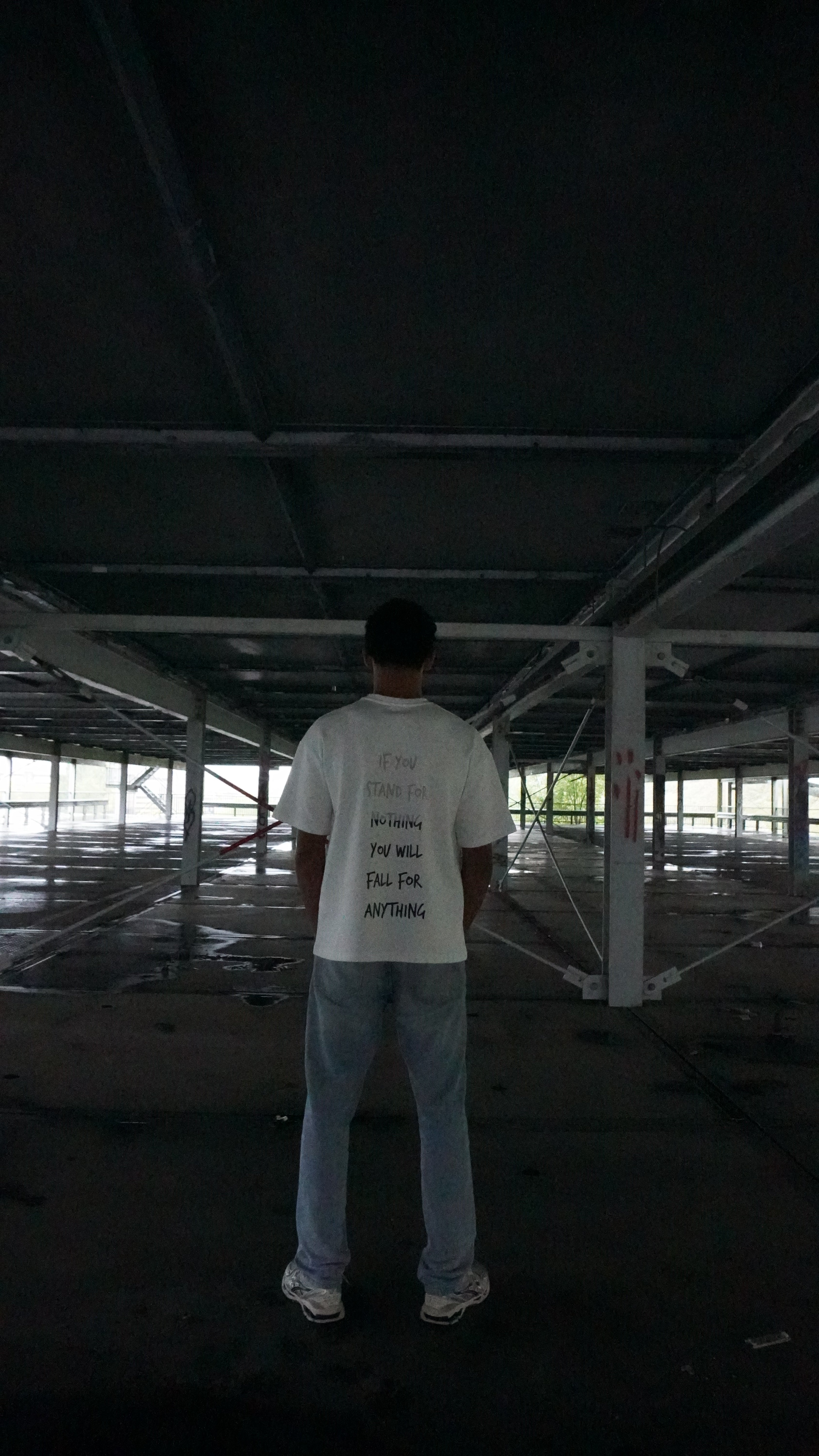 If you stand for nothing - White PURPOSE T-shirt (300 GSM)