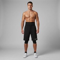 Premium 3-in-1 halal Gym & swim Shorts — Built-In Tights & Support Waistband