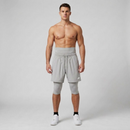 NEUE Graue 3-in-1 Halal Sportshorts
