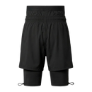 Short de sport halal 3-en-1 premium — Collant intégré et ceinture de maintien
