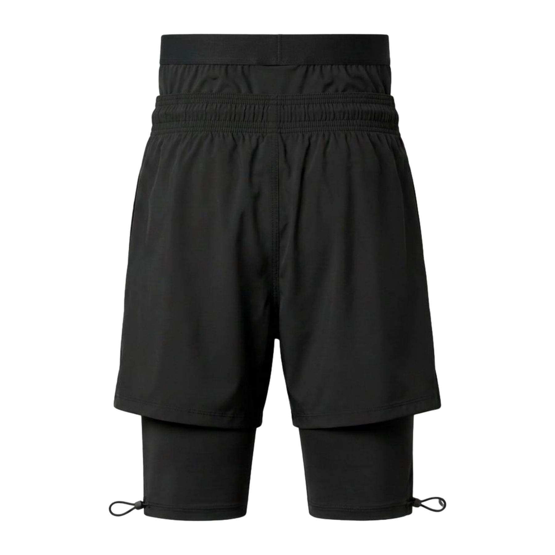 Short de sport halal 3-en-1 premium — Collant intégré et ceinture de maintien