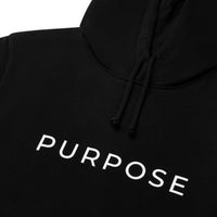 Classic hoodie black - PURPOSE logo
