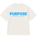 BLUE PURPOSE ESSENTIALS WHITE T-SHIRT