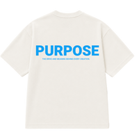 BLUE PURPOSE ESSENTIALS WHITE T-SHIRT
