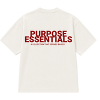 RED PURPOSE ESSENTIALS Off-White TSHIRT