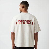 RED PURPOSE ESSENTIALS Off-White TSHIRT