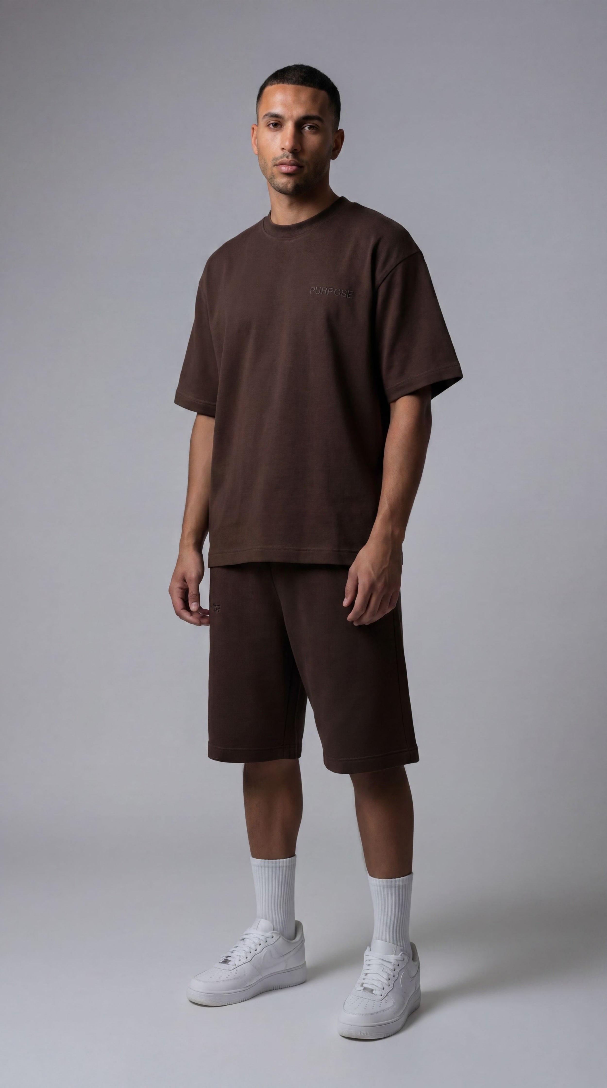 Précommander l'ensemble d'été modeste marron clair (bas mix&match)