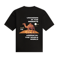 Unknown in the world - Oversized T-shirt - Black 300GSM