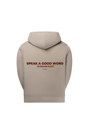 SPEAK A GOOD WORD Beige Hoodie